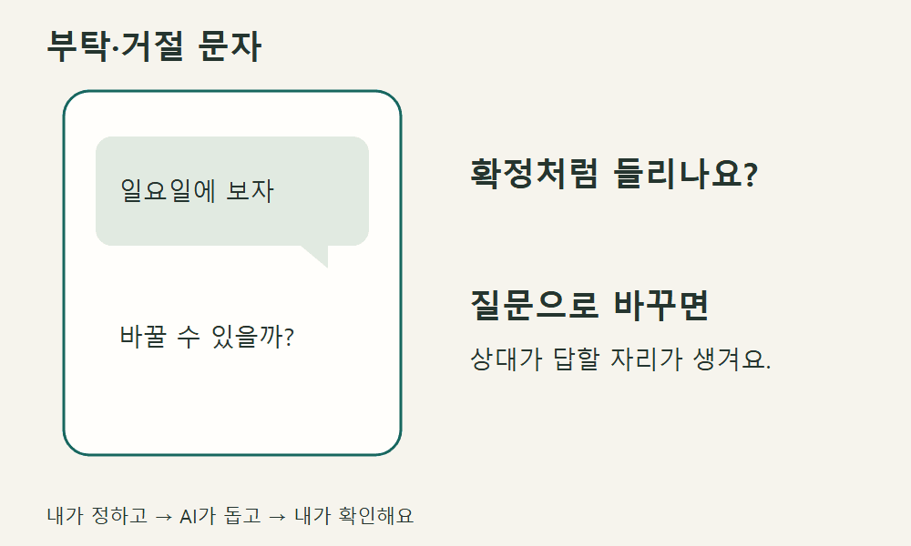 생활편 대표 장면: 가정통신문·일정·비교표